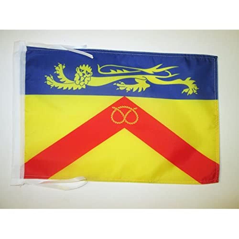 AZ FLAG - Staffordshire county Flag - 18'' x 12'' - 100% Polyester County of Staffs. - England Small Banner with Two Cords - Fade Resistant - Vivid Colors - 18x12 in - 45x30 Cm โ image 1