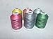 Sinbel Polyester Embroidery Thread 6 Variegated Colors For Brother Babylock Janome Singer Pfaff Husqvaran Bernina Machines (1)