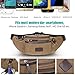 Eshow Fanny Pack for Men, Fashion Waist Pack Crossbody Fanny Pack Multi-pocket Travel Essentials Small Crossbody Bag Men