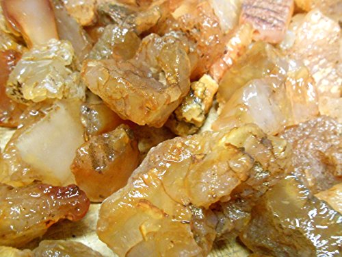 Rock Tumbler Gem Refill Kit New Mexico Golden "Luna" Agate Rough 8oz