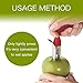 BARIHO SHC015, New Premium Corer, Stainless Steel Apple or Pear Core Remover Tool for Home and Kitchen with Sharp Serrated Blade, 7, Red