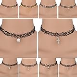 Stretch Tattoo Choker Necklace Rudder Elastic Retro Henna