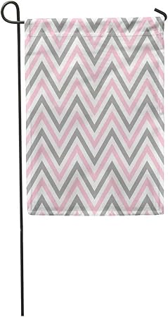 Amazon Com Semtomn Garden Flag Simple Beauty Many Zig Zag