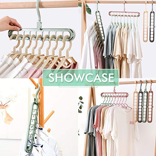 image for ESOUL TECHNOLOGY 2 Pack Clothes Hangers Space Save Closet Organize Pla