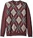 Dockers Men's Big and Tall Long Sleeve Soft Acrylic Multi Color Argyle W/ Raker-Crew