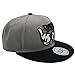 Maggift Embroidery Flat Bill Baseball Hats Snapback Hip Hop Cap,Grey