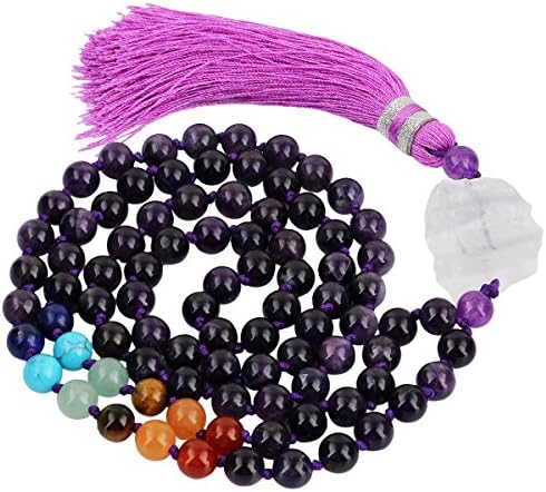 8mm Prayer Beads Tassel Bracelet Tibetan Buddhist Meditation Necklace