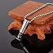 HooAMI Stainless Steel only Love Perfume Bottle Urn Pendant Necklace - Memorial Ash Keepsake - Cremation Jewelry Black