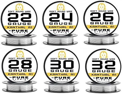PURE ATOMIST - 550ft. Bundle kanthal A1 22,24,26,28,30,32 Gauge AWG KA1 Heating Wire