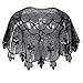 Kayamiya Women's Evening Shawl Beaded Sequin Deco Wedding Wraps