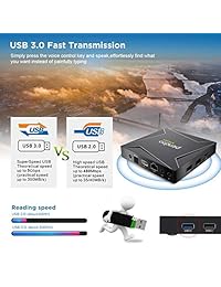 Pendoo X10 Plus Android TV Box 8.1 4GB 32GB, Android TV Box 4K Ultra HD, Android Box with Voice Remote