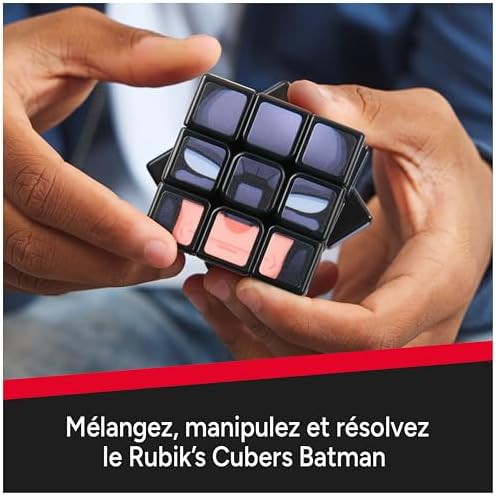 Cubers Batman 3X3 - Jeu Casse-Tête Adulte Et Enfant - Rubiks Cube Magique - Puzzle 3x3 Original - Jouet Batman DC - Puzzle Résolution de Problème - Jeu Enfant 8 Ans et +
