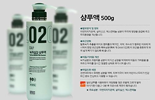 AMOREPACIFIC amos scalp fee the green tea shampoo, made in Korea, Kstyle, anti hair fall 500g