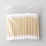 ZHIYE Bamboo Cotton Buds 600 Pack 7.3cm White Wooden Cottton Swabs Biodegradable view 7