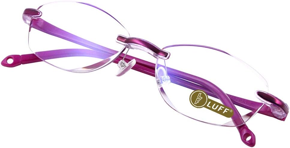 Lunettes De Lecture Sans Cadre LUFF - Métal Rétro, Lentilles HD - Homme Et Femme