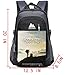 School Backpack BookBag For College Travel Hiking Fit Laptop Up to 15.6 Inch Water Resistant (Black)