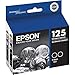 Genuine Epson 125 (T125120) Black Ink Cartridge 2-Pack
