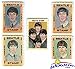 1964 Hallmark BEATLES Complete 5 Piece Stamps Set Vintage Rare! Includes 1964 Hallmark Beatles Stamps of John Lennon, Paul McCartney,George Harrison,Ringo Starr and Beatles Group ! Over 50 years Old !