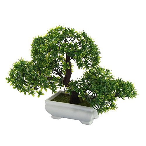 WG Creative Bonsai Tree Artificial Plant Decoration Not Faded No Watering Potted for Office Home