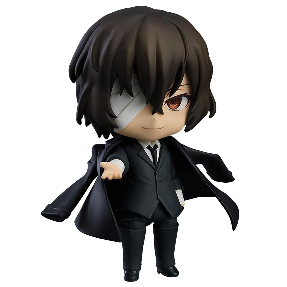 Jilijia Bungo Stray Dogs Figure Dazai Osamu/Nakajima Atsushi Character Model Changeable Face Figurine Collection Ornaments 10cm