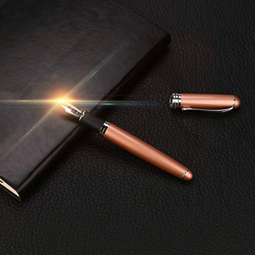 VibolaMatte Frosted Deluxe Fountain Pen 0.5mm Extra Fine Nib For Students Practicing Word (K)