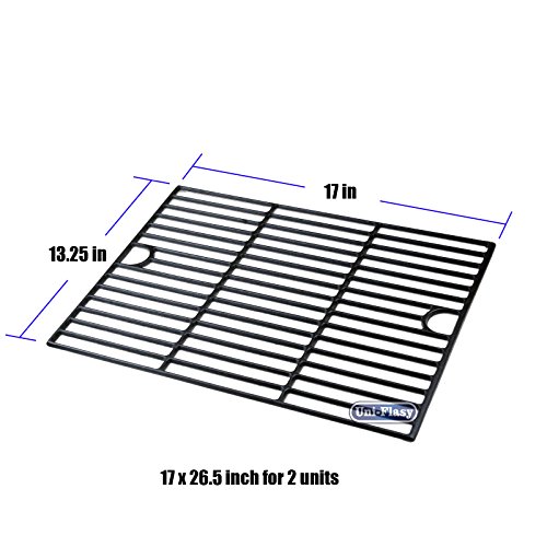 Uniflasy Matte Cast Iron Grill Accessories Cooking Grid Grate