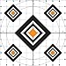 Do-All Outdoors Black Diamond Paper Target(10-Pack), 10 x 10-Inch