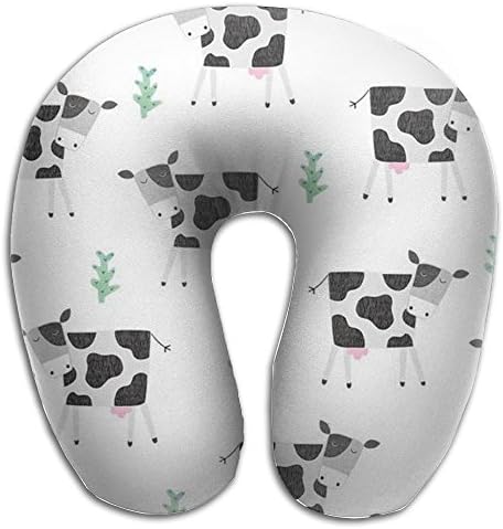 Cow Animal Comfortable Lightweight Best Neck Pillow Massager Memory Foam U-SHAPE For Car Women