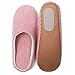 RelaxedFoot Slippers | Organic Cotton & Memory Foam | 1 Pair with Storage Bag (Medium, Red)