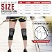 MoKo Knee Braces for Knee Pain [2 Pack], Women Men Adjustable Knee Compression Sleeve Stabilizers Support with Straps for Arthritis Meniscus Tear, Running, Sport, Weightlifting, Basketball, Volleyball