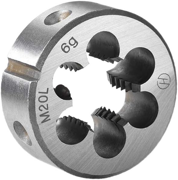uxcell M20 x 2.5 Metric Round Die, Machine Thread Left Hand