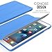 MoKo iPad Mini 4 Case - Slim Lightweight Smart Shell Stand Cover Case With Auto Wake / Sleep for Apple iPad Mini 4 (2015 edition) 7.9 inch iOS Tablet, BLUE