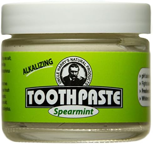 Natural Alkalizing Spearmint Toothpaste (3 oz glass jar)