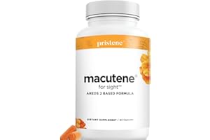 PRISTENE Eyecheck Macutene Protect Eye Vitamins for Macular Support Areds 2 with Lutein and Zeaxanthin Supplements (25mg/5mg) – Doctor Formulated Bilberry Supplement for Eyes, Lab Tested, Vegan (60 Capsules)