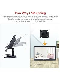 Eyoyo 12 inch 1920 x 1080 HD IPS LCD HDMI Monitor visualización de audio y vídeo de entrada con BNC Cable para PC Cámara DVD CCTV DVR de seguridad Home Oficina de vigilancia