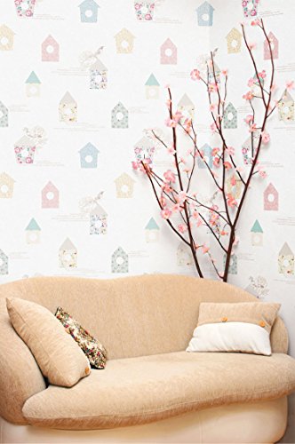 Wallstickery Paper prepasted Wallpaper for Wall Stickers self Adhesive Removable Peel and Stick Pattern Design DIY Interior Decorating Home Kitchen Bedroom WS-HWP-21620 1.64 ft by 9.84 ft