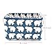 Jacone Kids Storage Bins with Cute Polar Bears Pattern,Waterproof Fabric Storage Baskets with Handles ,Collapsible and Convenient for Nursery and Babies Room