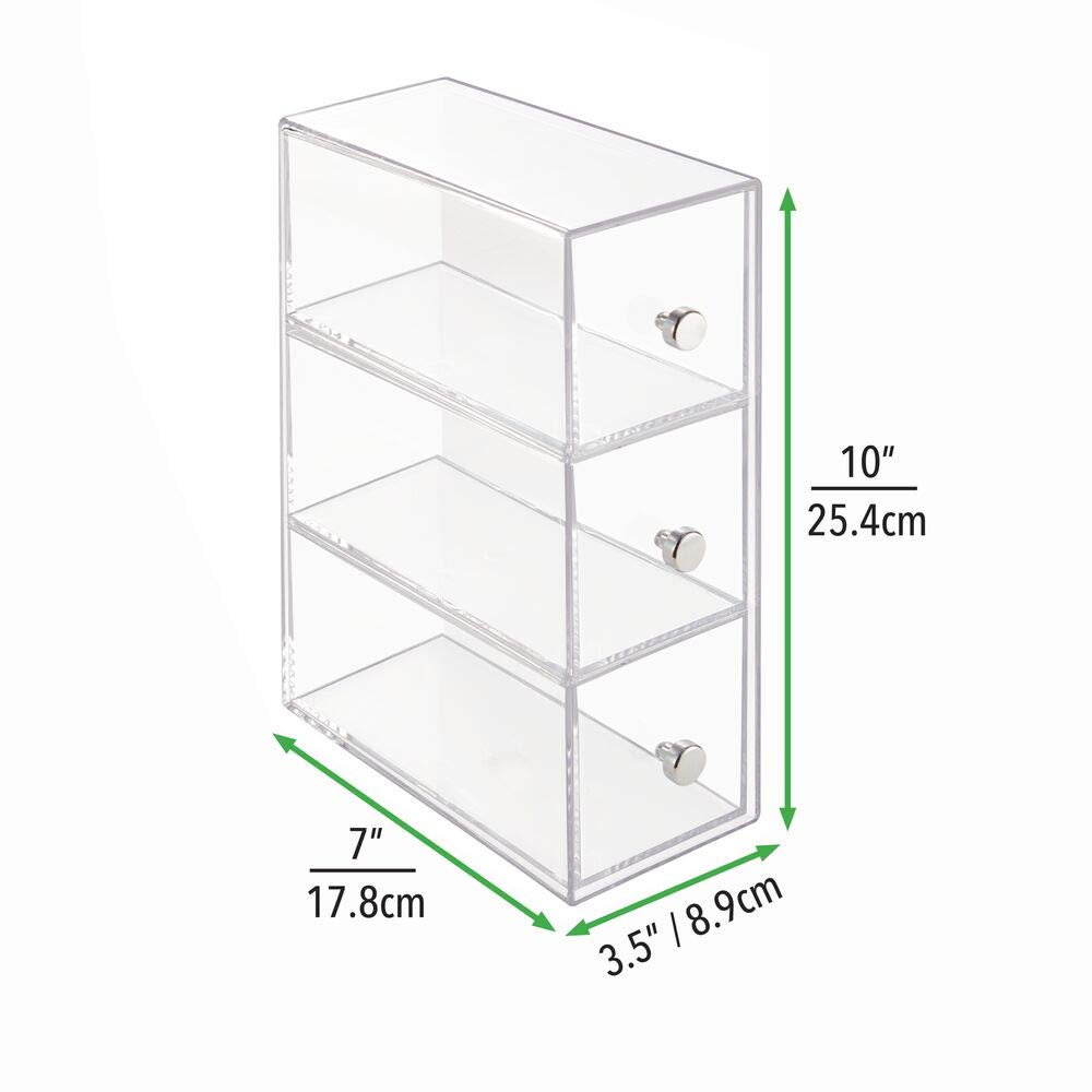 Mdesign Plastic Kitchen Pantry Cabinet Countertop Organizer