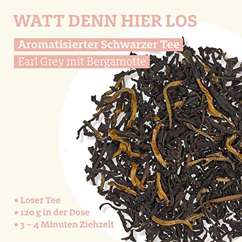 Trink Meer Tee WATT DENN HIER LOS - Bio aromatisierter schwarzer Tee | Earl Grey | Bergamotte Geschmack | Schwarztee… – Bild 5