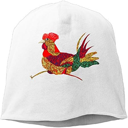 Fgjnmeiro Unisex Run The Cock Musician Unisex Stretch Beanie Skull Cap Knit Hat For Men Women Black Winter Hat
