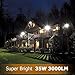 Onforu 4 Pack 35W LED Flood Light, 3000lm Super Bright Security Lights, IP66 Waterproof Outdoor Flood Light, 5000K Daylight White Floodlight for Yard, Garden, Playground, Garages, Rooftop