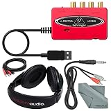 Behringer U-Control Uca222 2 In/2 Out Usb Audio Interface W/Software Bundle + Accessory Bundle w/Headphones + More