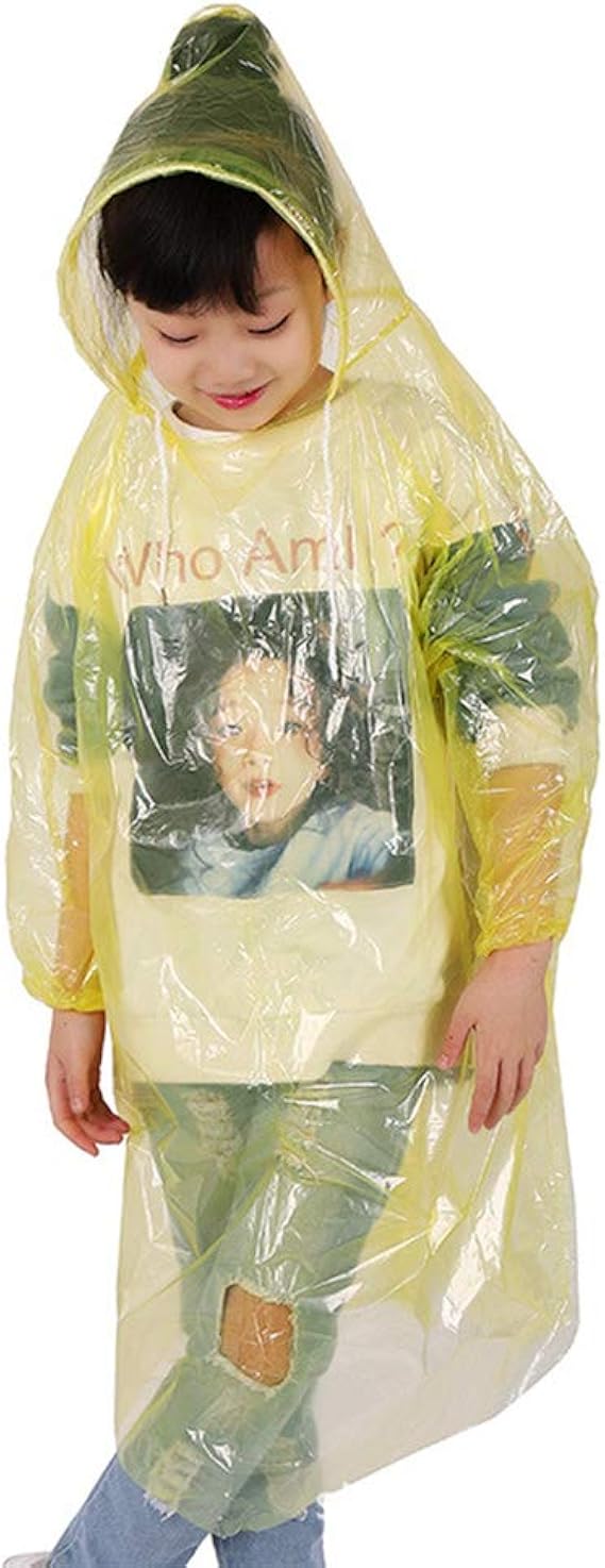 Amazon レインコート 子供 使い捨て 10枚入 枚入 レインウェア ポンチョ型 通園 通学 アウトドア スポーツ観戦 雨具 脱着簡単 軽い 便利グッズ 雨ガッパ ポンチョ ジュニア キッズ 女の子 男の子 シンプル 可愛い レインウェア 通販