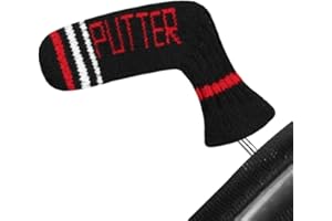 Scott Edward Blade Putter Cover Knitted, 1 Piece in Pack, Fits Golf Blade Putters, Double-Layers Knitted, Cute and Soft，Double Sided Customization