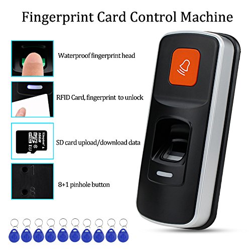 LIBO I90 Mini Biometric Fingerprint Access Controller RFID Standalone Fingerprint Reader Support SD Card for Open Electric Door Lock