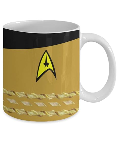 Amazon.com: Taza de café Star Trek TOS – Muestra tu capitán ...