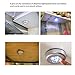 ledmomo 6pcs Stick-On LED Push Light Battery Powered 3-LED Night Lamp for Closets, Cabinets, Counters (White Light)