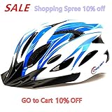 Crazy Mars Ultralight Stable Road/Mountain Mens/Womens Bike Helmet-blue+white