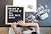 Letter Board with 340 ¾ Inch Characters Vintage Felt Letter Boards Oak Frame with Scissors and Black Bag 10