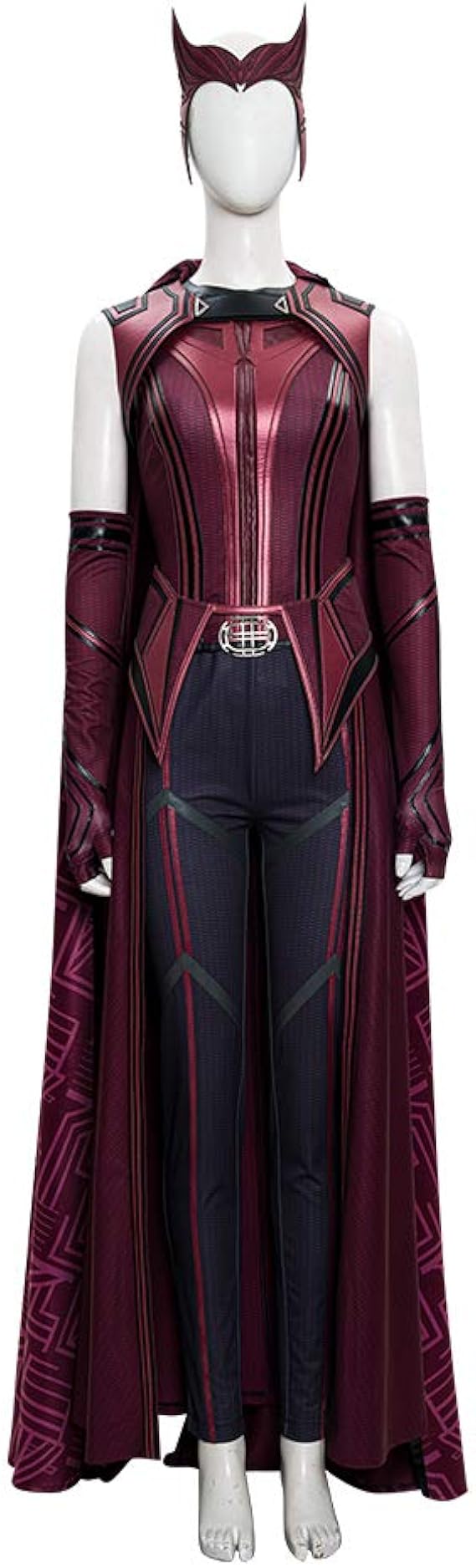 WandaVision Scarlet Witch Adult Cosplay Costume Deluxe Suits with Accessories for Women Amazon